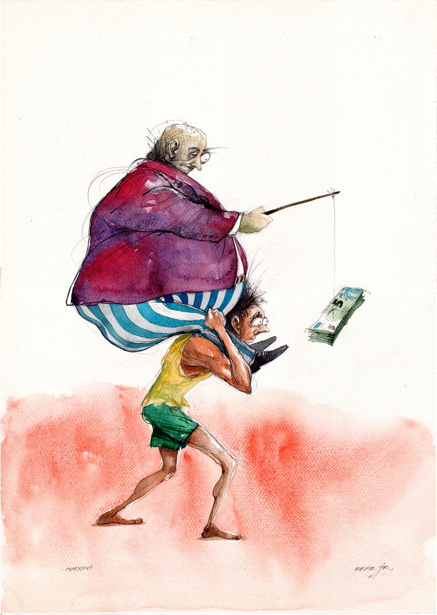 Expressive Watercolour , Money, Money And Power By Reme Jr., 15 X 20, Artwork For Sale On Artfinder