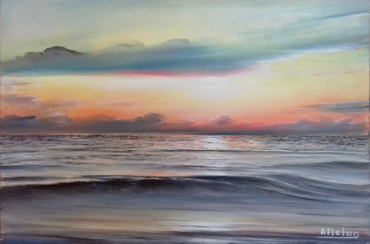 Photorealistic Landscape Oil Painting By Aflatun Israilov, 24 X 16, My Sanctuary, Original Artwork