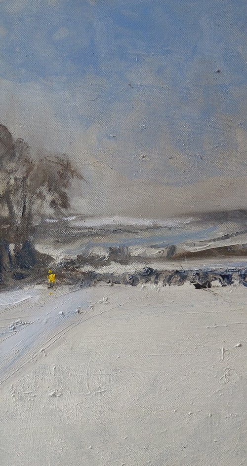 Snow on the Wolds by Malcolm Ludvigsen