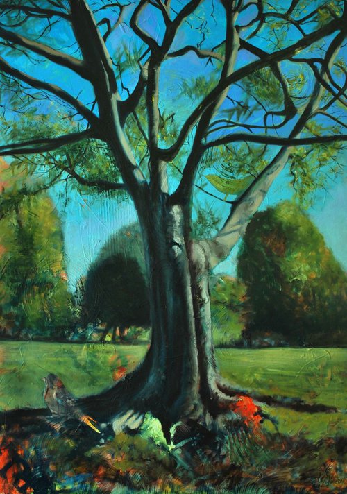 Birds in Lafayette Park by Russell Vanecek