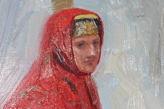Girl in Russian costume
