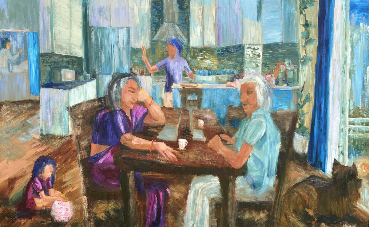 Foreigners Everywhere - Indian old couple by Geeta Yerra