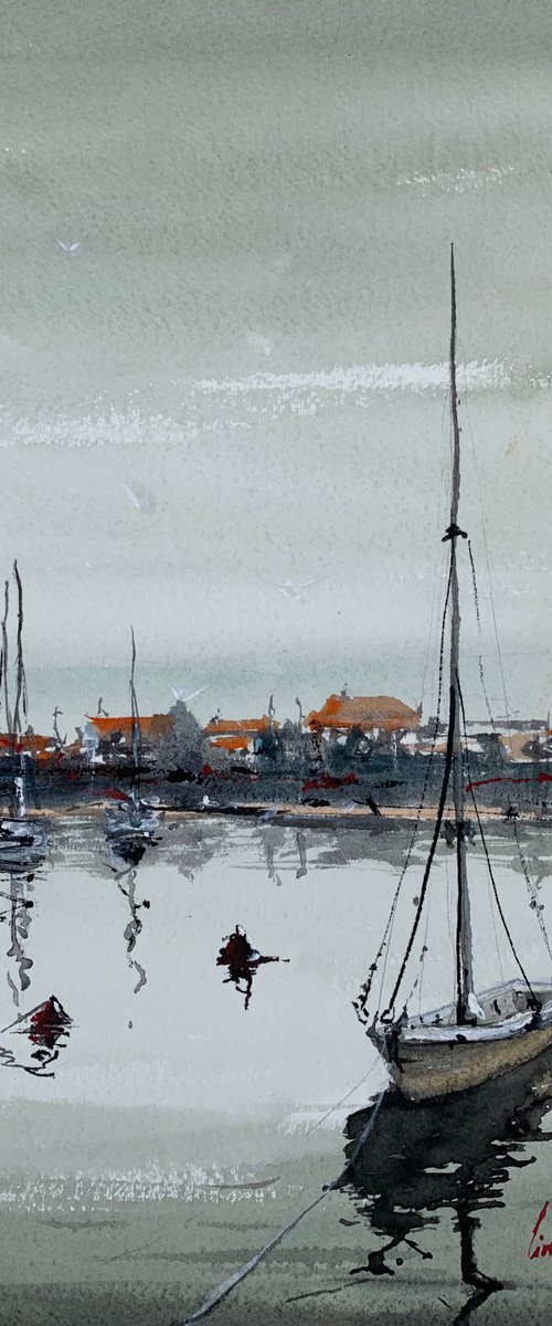Seascape - Old sailing boat by Tihomir Cirkvencic