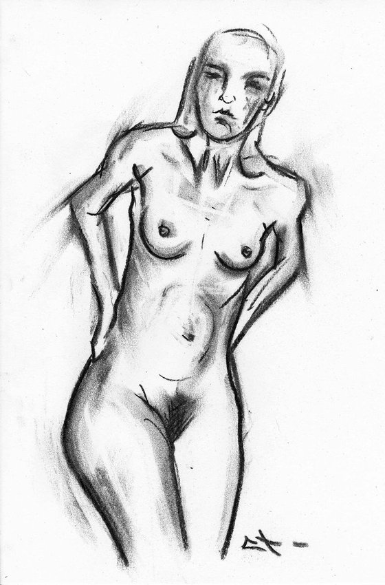 EXPRESSIVE NUDE SKETCH