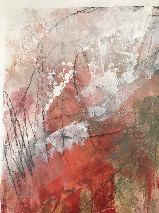 Softly Dreaming - Soft and muted colors abstract painting