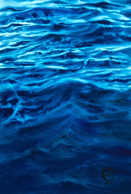 Blue bay 2 by Valeria Golovenkina