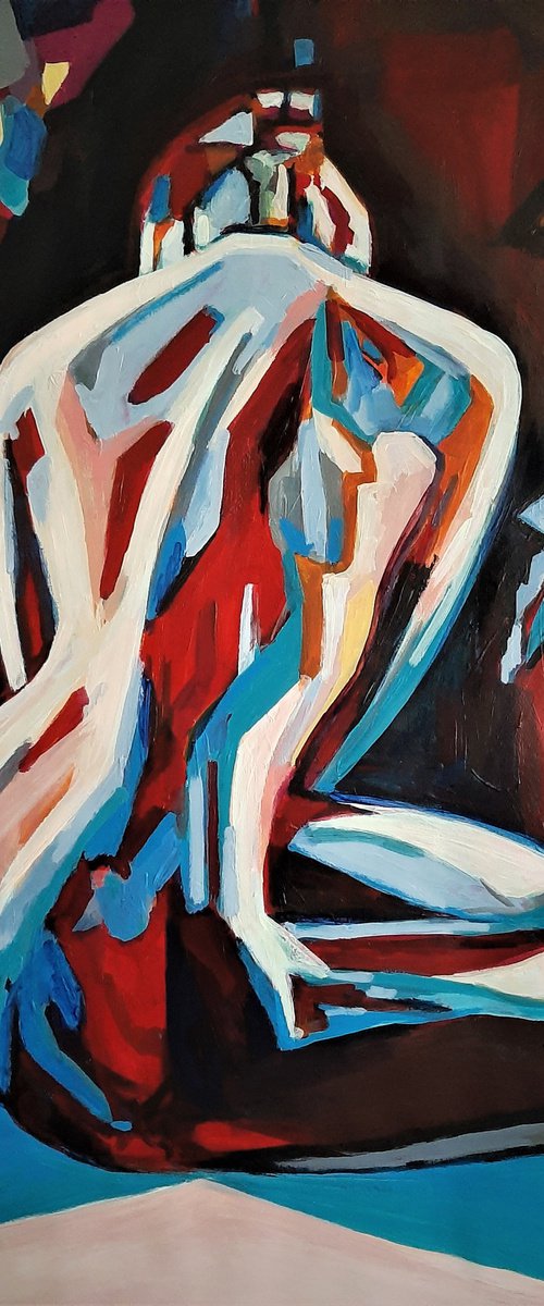 Nude # 1 / 101 x 72 cm by Alexandra Djokic