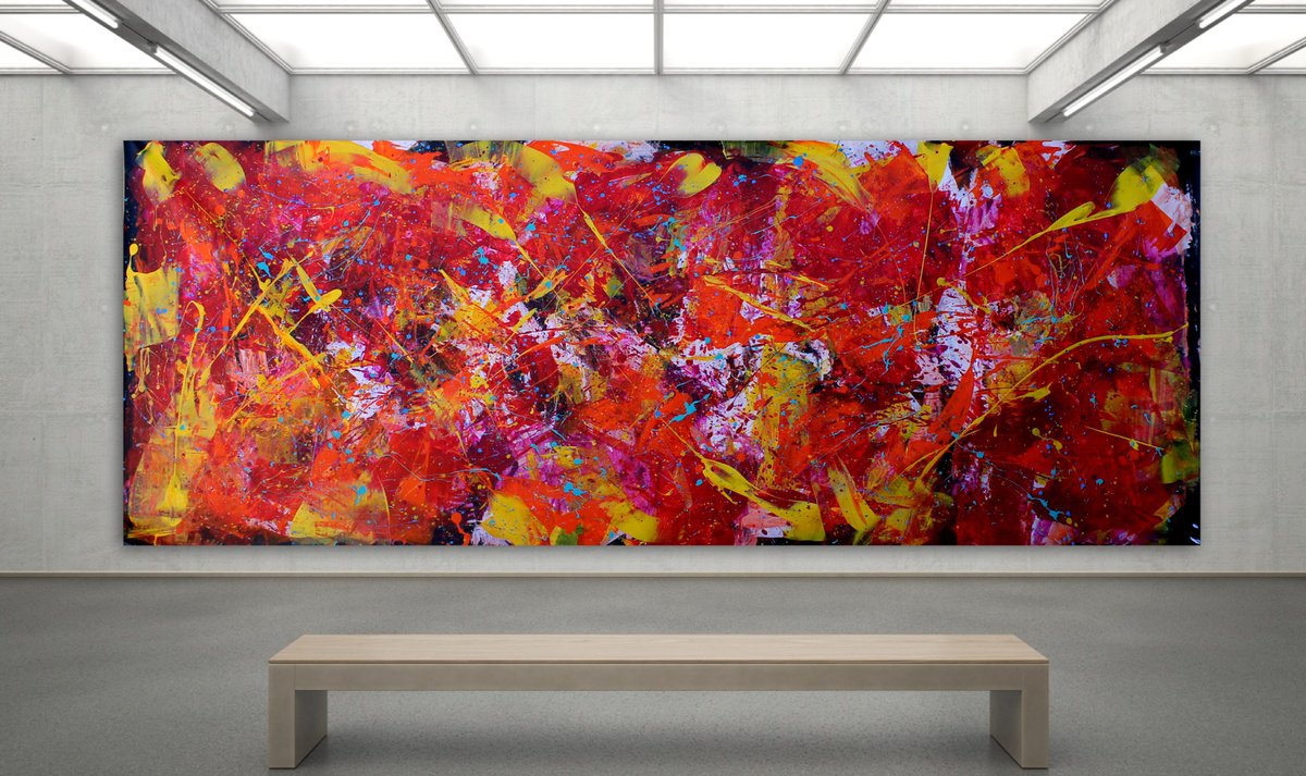 Nature vs. Landscape - Oversize XXL Abstract Painting by Juan Jose Garay