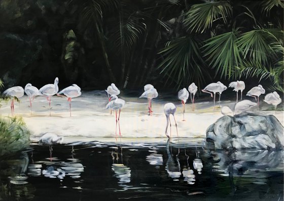 Oil painting "Tropics" 80 * 55 cm by Ivlieva Irina