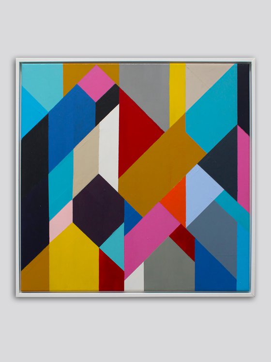 Geo Blocks No 2 (Framed)