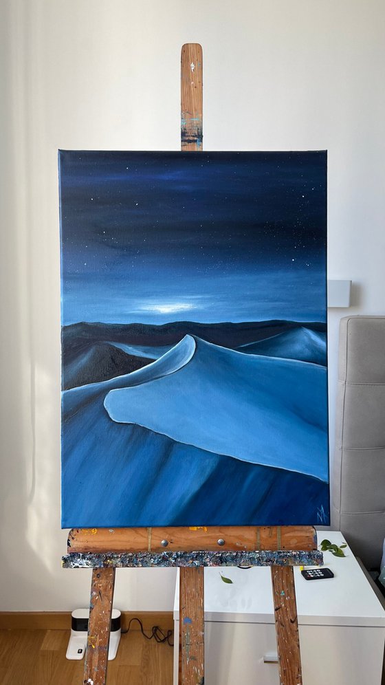 Night in the desert