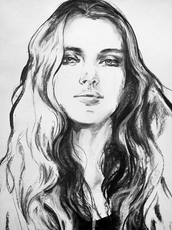 Big size drawing - Hello, my beautiful girl #3