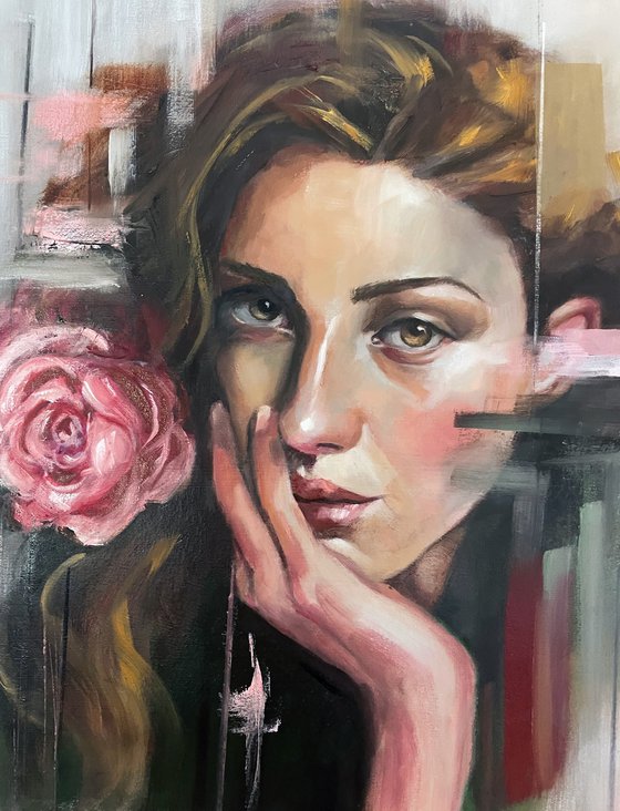 The girl with the Rose