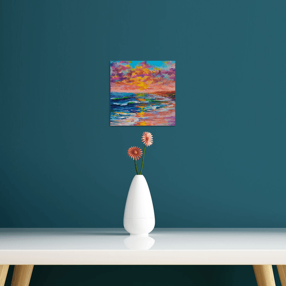 Sea waves landscape