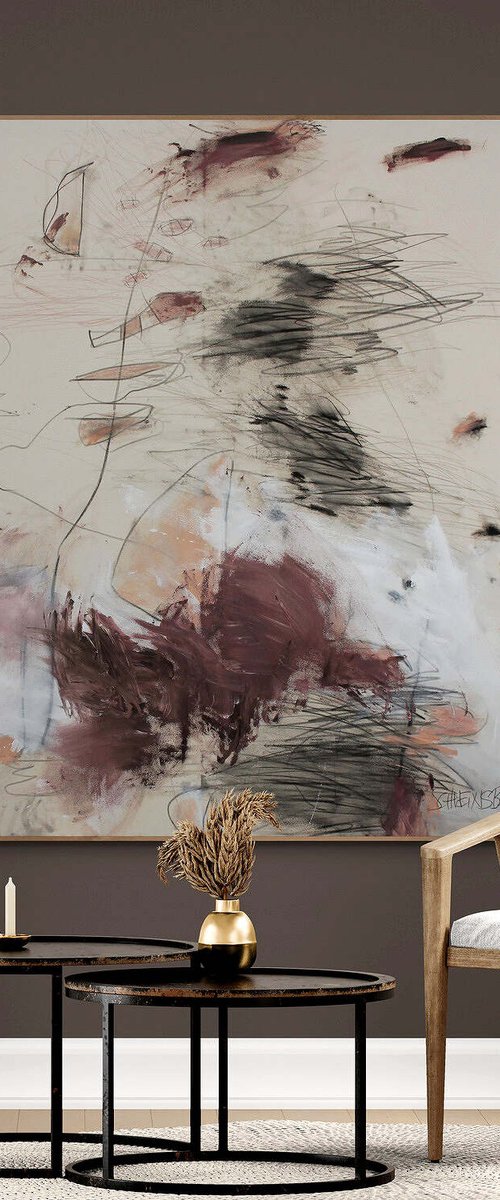 The Space Between Drawing and Paint II by Daniela Schweinsberg