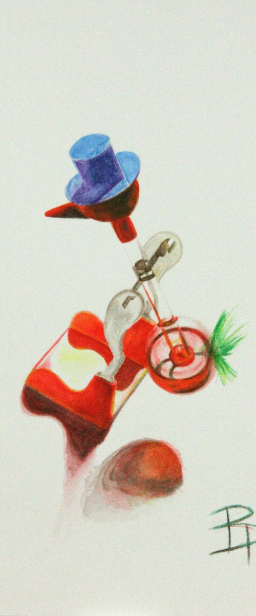 Sketch for "Lucky bird" - 2 by Paolo Borile