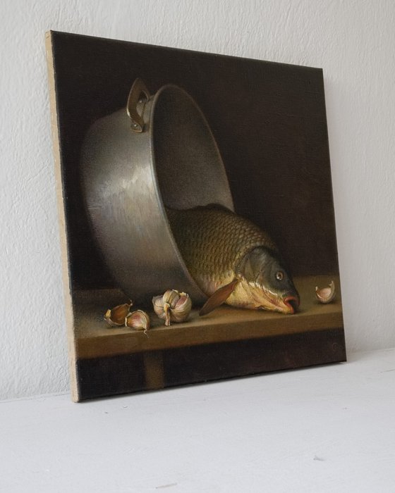 Fish with garlic