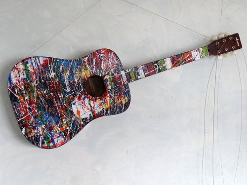Guitar (painting/sculpture) by Conrad  Bloemers