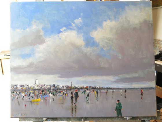 Bridlington Beach Scene