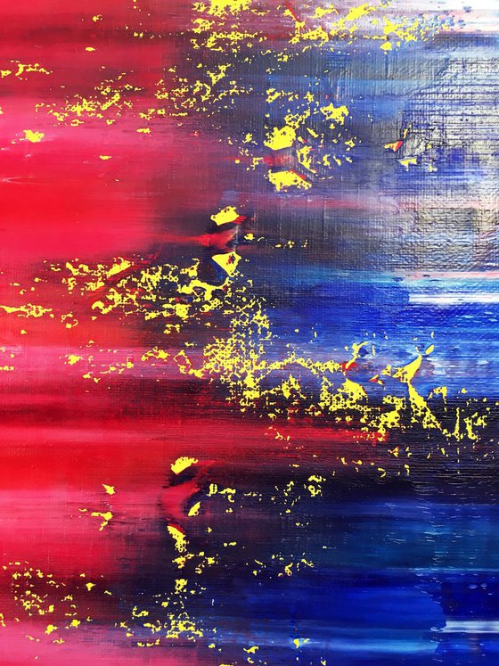 "Speed Demon" - FREE USA SHIPPING + Save Over $100 As A Series - Original PMS Abstract Diptych Oil Paintings On Canvas - 40" x 16"