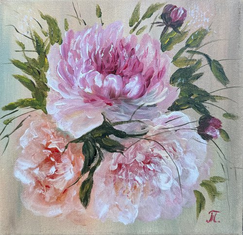 Collection of Delicate Flowers - Peonies by Tanja Frost
