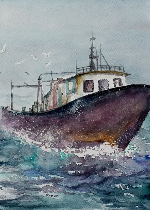 FISHING BOAT by Zoran Mihajlović Muza