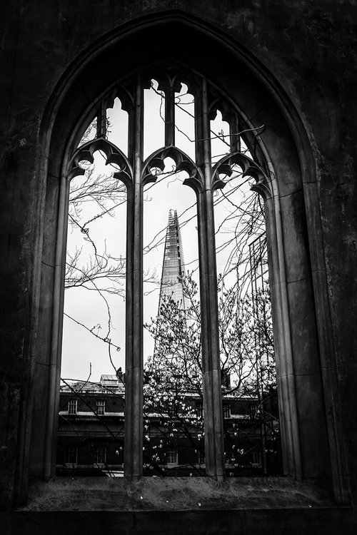 Church window :The Shard  (Limited edition  5/20) 12X18 by Laura Fitzpatrick