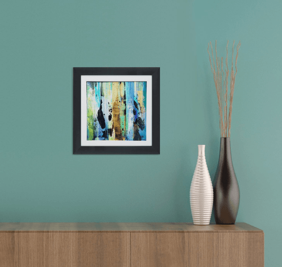 Abstraction #5 - Framed and ready to hang - original abstract painting