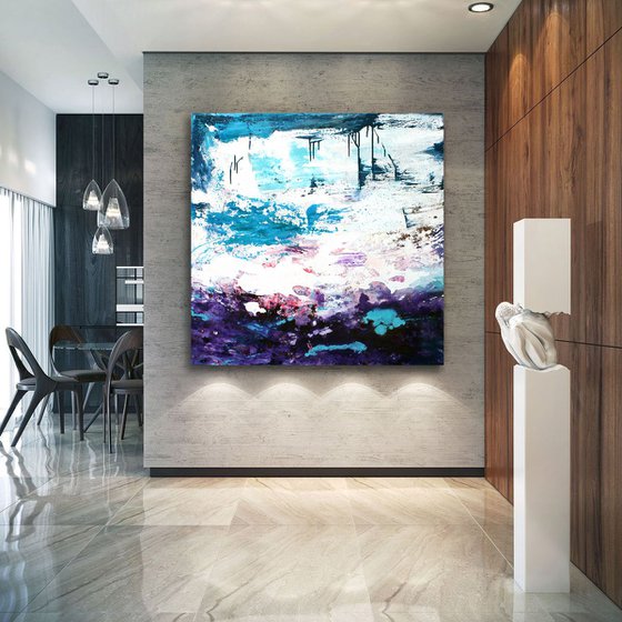 Norway, large abstract painting