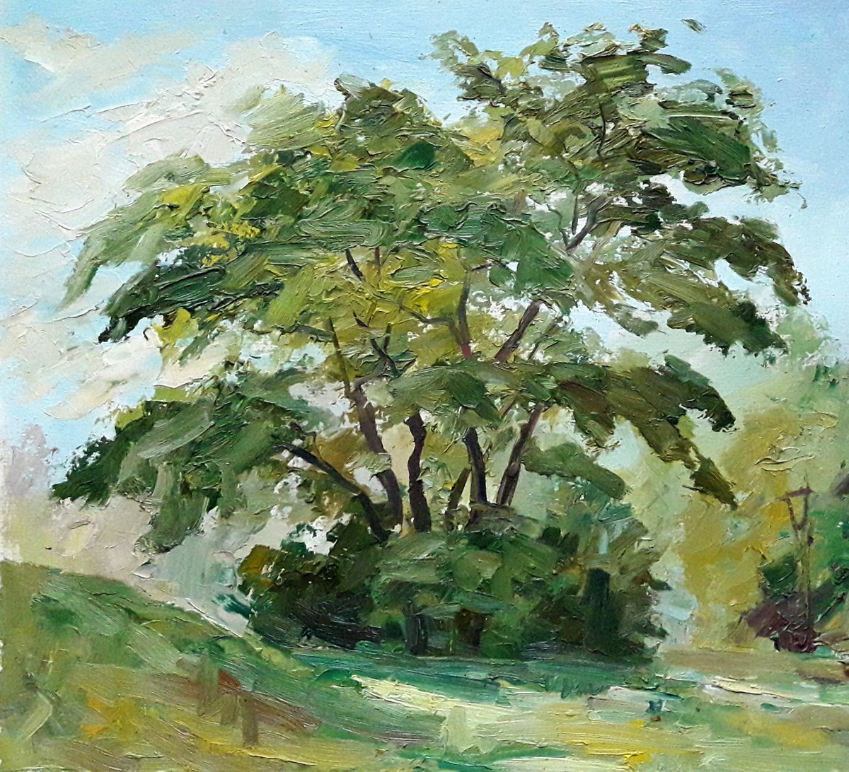 Oil painting Oaks nSerb463 by Boris Serdyuk