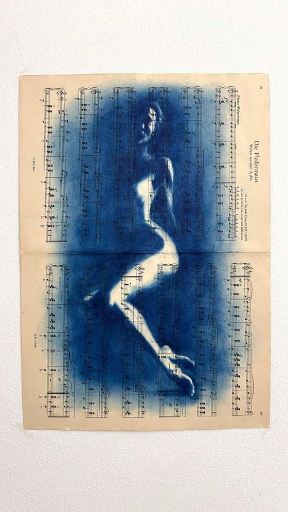 Muse №2 - Cyanotype Female Nude