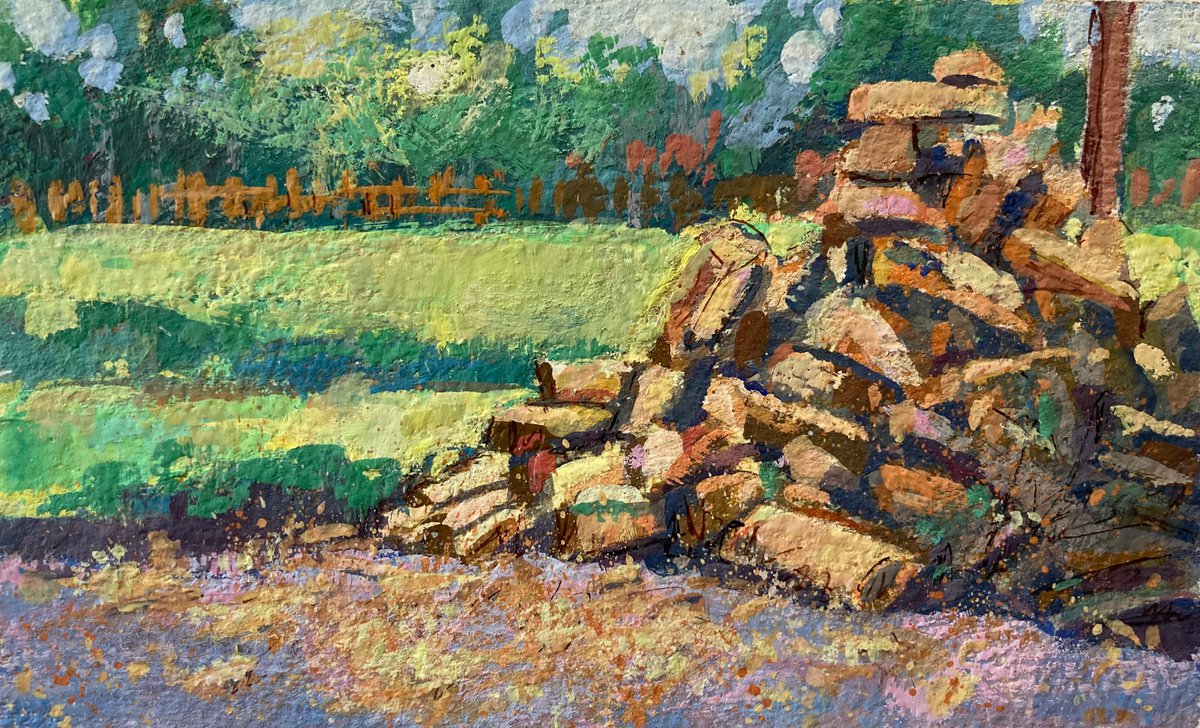 Driveway Woodpile by Jimmy Leslie