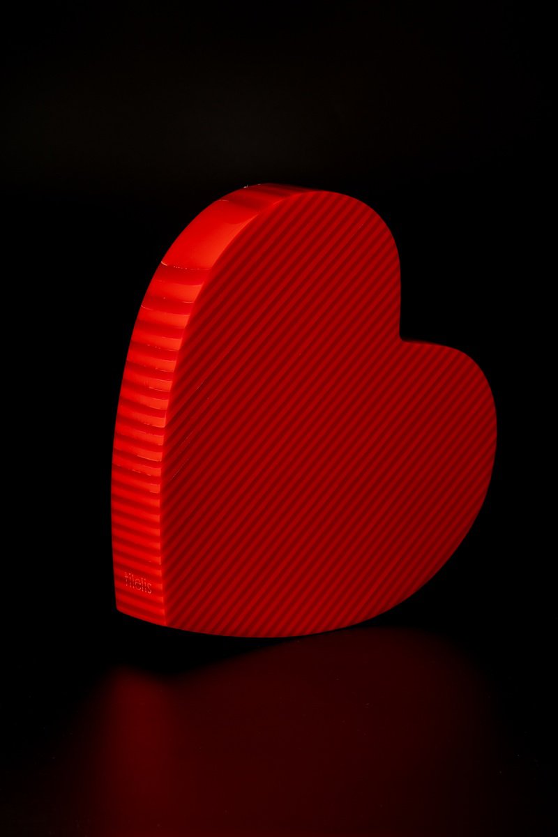 Two-Toned Red Heart by George Tilelis