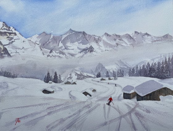 Jungfrau skiing