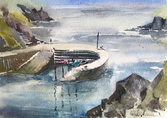 Porthclais Harbour from the cost path