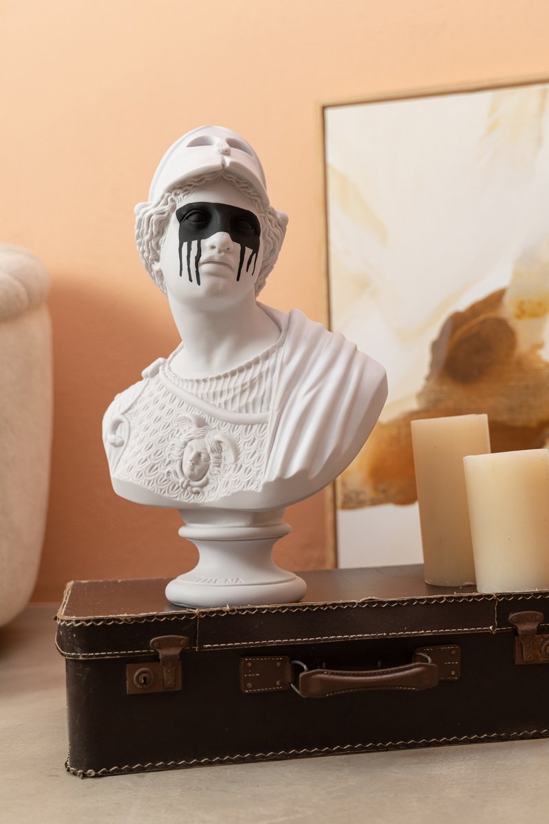 The Dark Side Of Athena Handmade Sculpture by Dervis Akdemir
