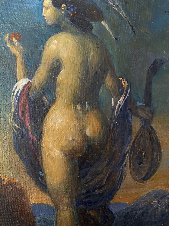 Portrait of a naked girl