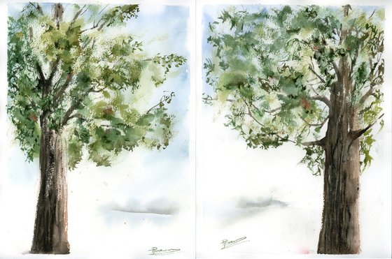 Trees Diptych