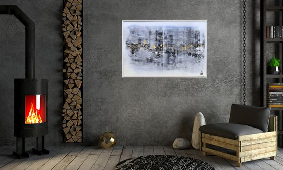 Unspoken Words  - Abstract Art - Acrylic Painting - Canvas Art - Framed Painting - Abstract Painting - Industrial Art