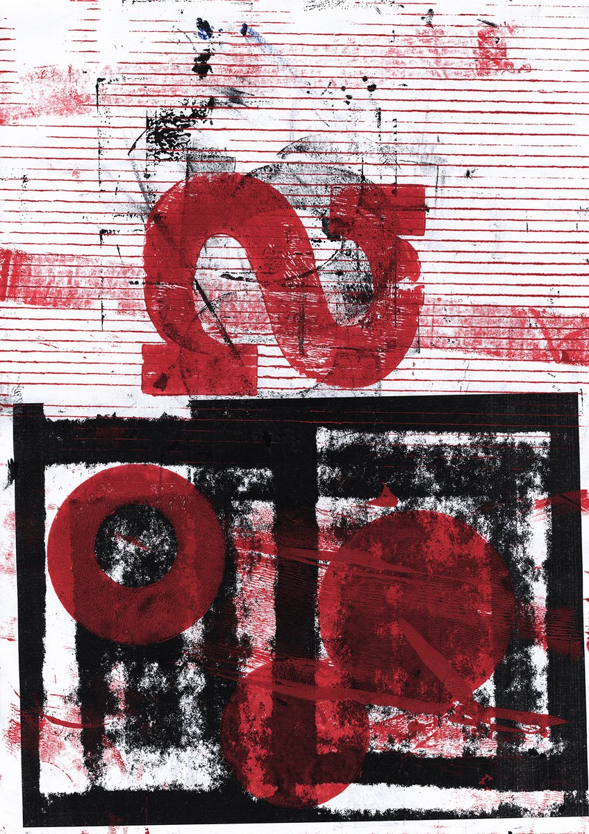 Abstract Collage By Petr Strnad, 11 X 14", Formation 24., Original Artwork