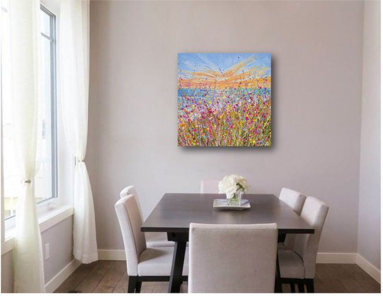 Seaside Bloom - Original Floral Painting
