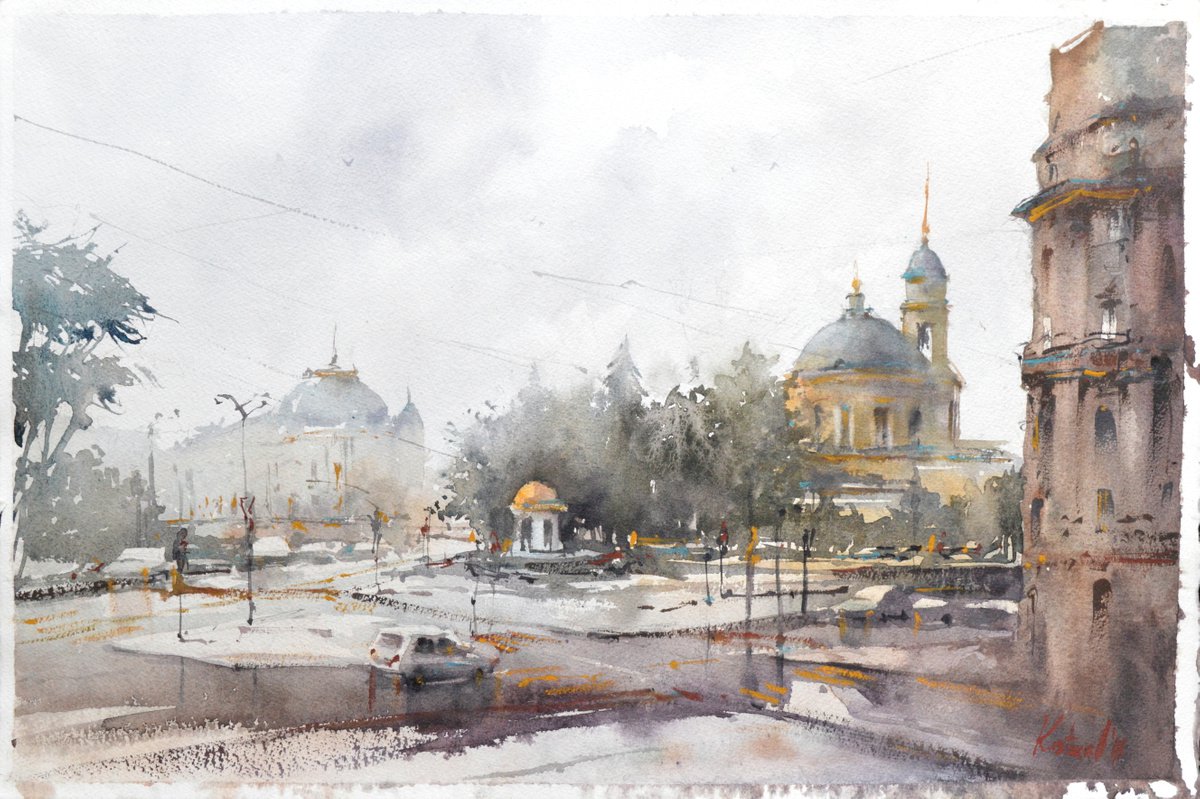 Rainy Moscow by Anastasia Kustova