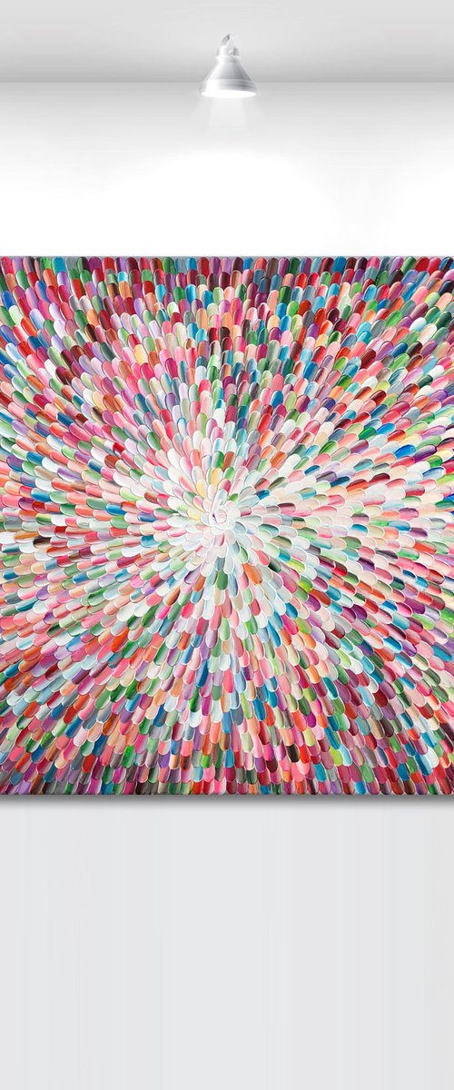 ‘Pacific bloom' - 72x36" - COMMISSION by Tatiana Georgieva