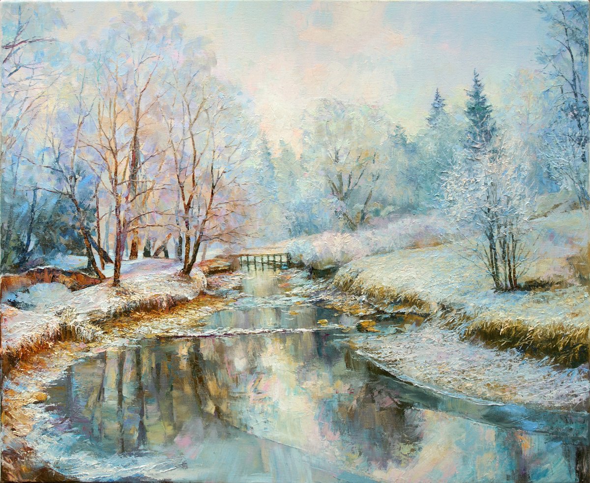 First snow by Anatoly Rudy