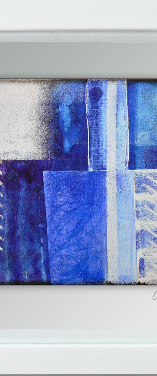 Framed ready to hang original abstract  - Cahier #19 by Carolynne Coulson