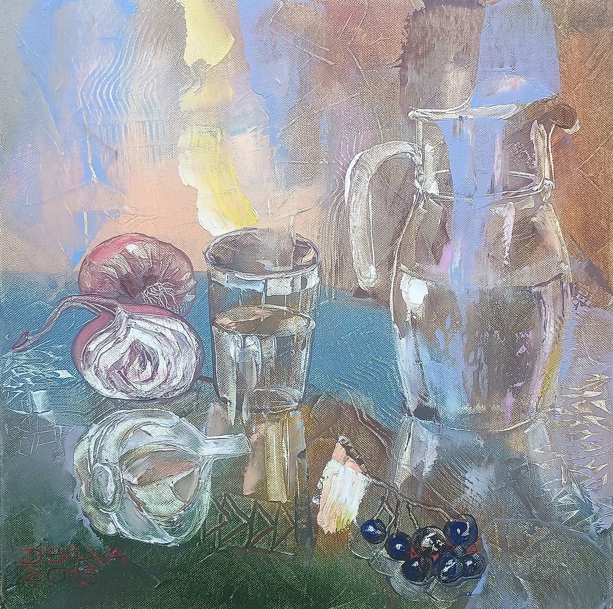 Photorealistic Oil Painting , Jug In The Morning Light By Silvija Drebickaite, 16 X 16, Artwork For Sale On Artfinder