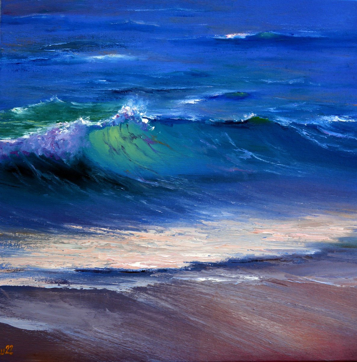 Warm summer waves by Elena Lukina