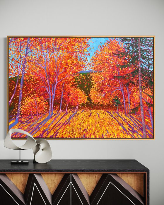 Fall in mountains