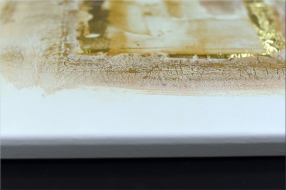 Golden Reflections  - Abstract Art - Acrylic Painting - Canvas Art -  Abstract Painting - Industrial Art