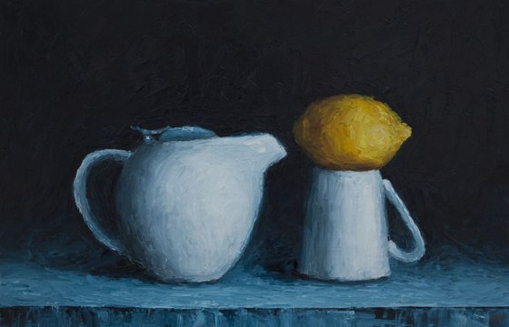 Emerge #5 - Tea pot, lemon and cup